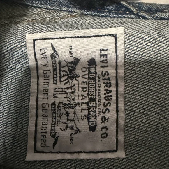 Levi's Vintage Women's Denim Short
Overalls Size M Blue Jean - Picture 6 of 16